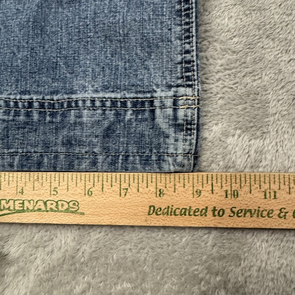 Vintage Hydraulic Jeans Womens 11/12 Wide Leg Capri 90s 2000s Y2K Drawstring - Picture 13 of 16